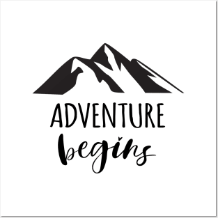 ADVENTURE BEGINS Posters and Art